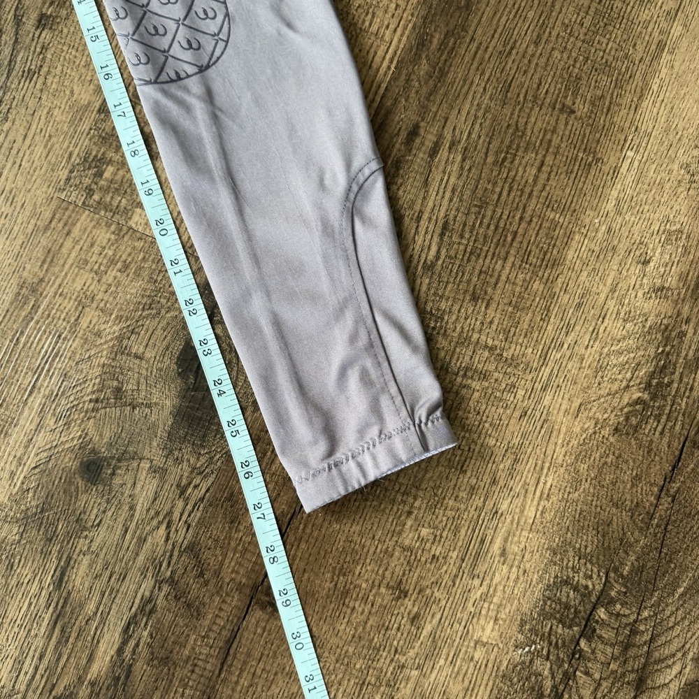 Ovation Youth Riding Tights SM 26 Gray Silicone Knee Patch Equestrian Breeches - Picture 4 of 10